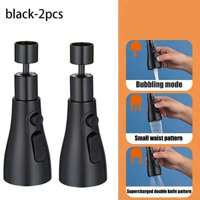 Kitchen Sink Faucet Multifunctional 360 ° Rotation Splash Proof Extend Faucets Accessories Removable Fixture Home Improvement