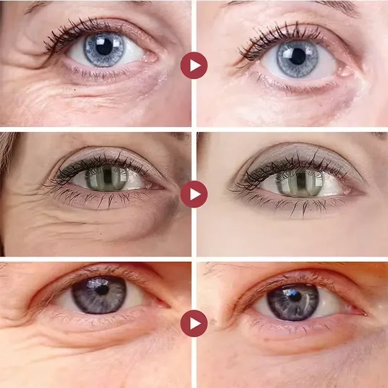 Instant Wrinkle Remove Eye Cream Collagen Firming Lift Fade Fine Lines Eye Bags Anti Dark Circle Puffiness Moisturizing Eye Care