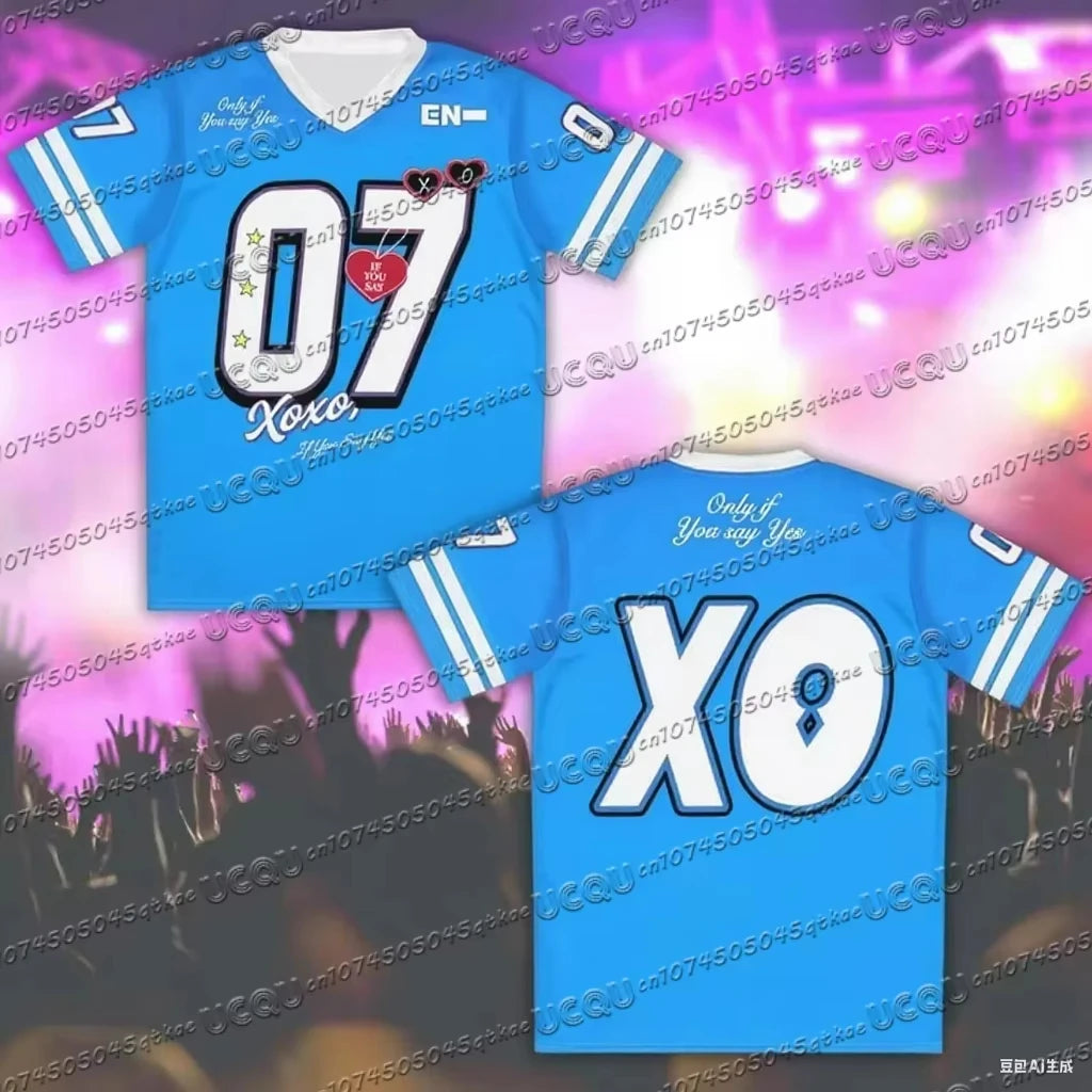 2025 T-shirt Men's Women's Summer Short Sleeved Top Korean Fashion Plus Sized Sports Clothing Tee YBSY XO Jersey