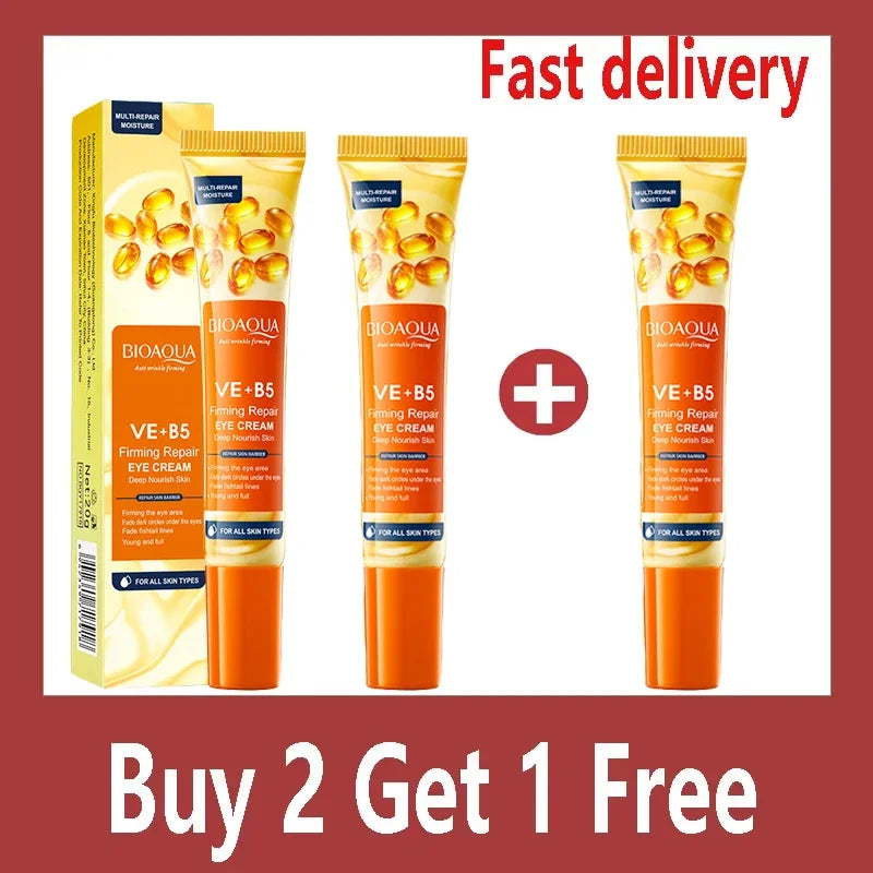 Instant Wrinkle Remove Eye Cream Collagen Firming Lift Fade Fine Lines Eye Bags Anti Dark Circle Puffiness Moisturizing Eye Care